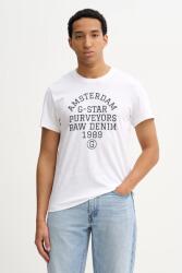 G-Star pamut póló - fehér S - answear - 16 990 Ft