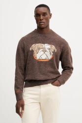 Pepe Jeans gyapjúkeverék pulóver - barna XL