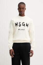 MSGM pamut melegítőfelső - bézs XL - answear - 45 990 Ft