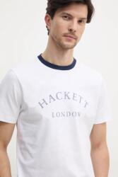 Hackett London pamut póló - fehér XXL - answear - 25 990 Ft