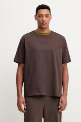 EA7 Emporio Armani pamut póló - barna S - answear - 25 990 Ft