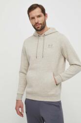 Under Armour Kapucnis melegítőfelső férfi pamuttal Essential Fleece - bézs M - answear - 20 590 Ft