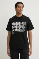 MSGM pamut póló - fekete L - answear - 27 990 Ft