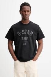 G-Star pamut póló 89 back gr loose - fekete L