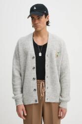 Drôle de Monsieur gyapjú kardigán Le Cardigan D Raisin - szürke S