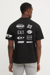 EA7 Emporio Armani pamut póló - fekete L - answear - 24 990 Ft