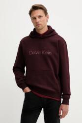 Calvin Klein kapucnis melegítőfelső férfi pamut - burgundia XS