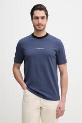 Giorgio Armani pamut póló - sötétkék L - answear - 52 990 Ft