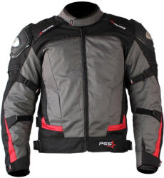 Roy Geaca moto textila scurta PGS 12-13-2650, protectii coloana, coate si umeri, culoare gri negru, marime M (ROY07345) - simoto