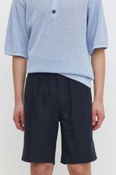 Samsoe Samsoe vászon rövidnadrág SMITH - sötétkék S