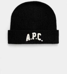 APC A. P. C. gyapjú sapka bonnet axel - fekete Univerzális méret