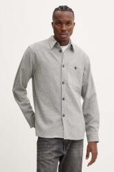 Bruuns Bazaar gyapjú ing WoolBBReve - szürke S