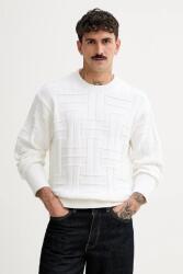 KENZO pamut pulóver Weave - fehér XL