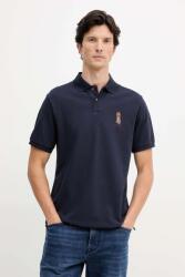 Hackett London pamut póló - sötétkék M - answear - 29 990 Ft