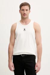 Giorgio Armani pamut póló - bézs XL - answear - 24 490 Ft