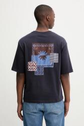 Desigual pamut póló PALMA - sötétkék XL