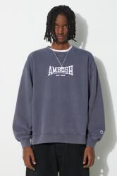 AMBUSH pamut melegítőfelső Graphic Crewneck Insignia - kék M