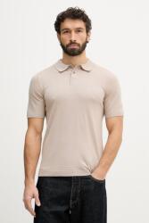 Mos Mosh férfi gyapjú póló Adam - bézs M