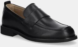 Calvin Klein bőr mokaszin SQ RUBBER LOAFER - fekete Férfi 44