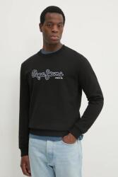 Pepe Jeans pamut melegítőfelső DORIAN CREW - fekete XXL
