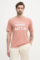 Lacoste pamut póló - narancssárga XL