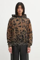 Aries pamut melegítőfelső Leopard Hoodie - barna M