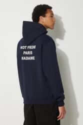 Drôle de Monsieur pamut melegítőfelső Le Hoodie Slogan - sötétkék S
