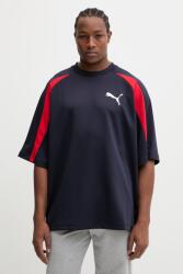 PUMA t-shirt Oversized Pique - sötétkék S
