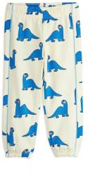 Mini Rodini gyerek pamut melegítőnadrág Dino - fehér 92-98