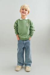 Wheat gyerek melegítőfelső pamutból - zöld 140