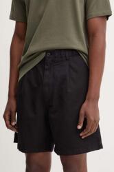 Samsoe Samsoe vászonkeverék rövidnadrág SAHAMMEL - fekete XL