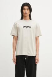 Daily Paper pamut póló Tag T-Shirt - bézs M