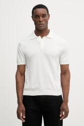 Blauer pamut póló CUSTER - bézs 2XL