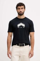 Giorgio Armani pamut póló - sötétkék M - answear - 16 590 Ft