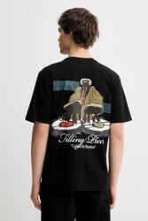 Filling Pieces pamut póló T-shirt DJ - fekete S