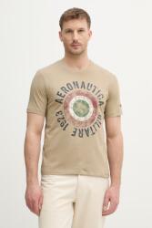 Aeronautica Militare pamut póló - zöld S - answear - 19 990 Ft