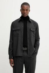 Barena Venezia gyapjú ing Camicia Den - fekete 54