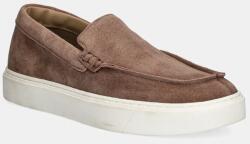 Calvin Klein velúr mokaszin MOCCASIN SUEDE - barna Férfi 44