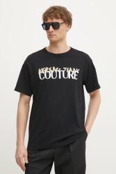 Versace Jeans Couture pamut póló - fekete S - answear - 50 990 Ft