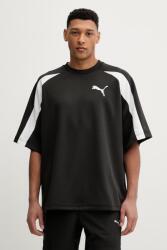 PUMA t-shirt Oversized Pique - fekete L