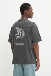 Samsoe Samsoe pamut póló SALILIUM - szürke XS