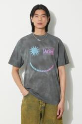 Aries pamut póló Grunge Happy Dude SS Tee - szürke M