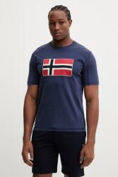 Napapijri pamut póló REFLECT - sötétkék L