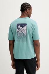 Salewa sportos póló Eagle Sunset - türkiz L