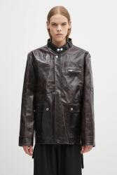 Wales Bonner bőrdzseki Vision Leather - barna XXL
