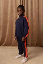 Mini Rodini gyerek pamut melegítőnadrág - sötétkék 80-86