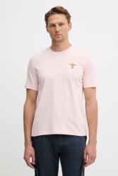 Aeronautica Militare póló férfi pamut - rózsaszín XXL - answear - 16 090 Ft