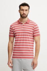 Helly Hansen pamut póló NEWPORT POLO - rózsaszín L