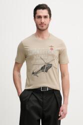 Aeronautica Militare pamut póló - zöld L - answear - 30 990 Ft