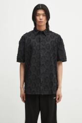 Daily Paper pamut ing Trophy Shield Ss Shirt - fekete XL